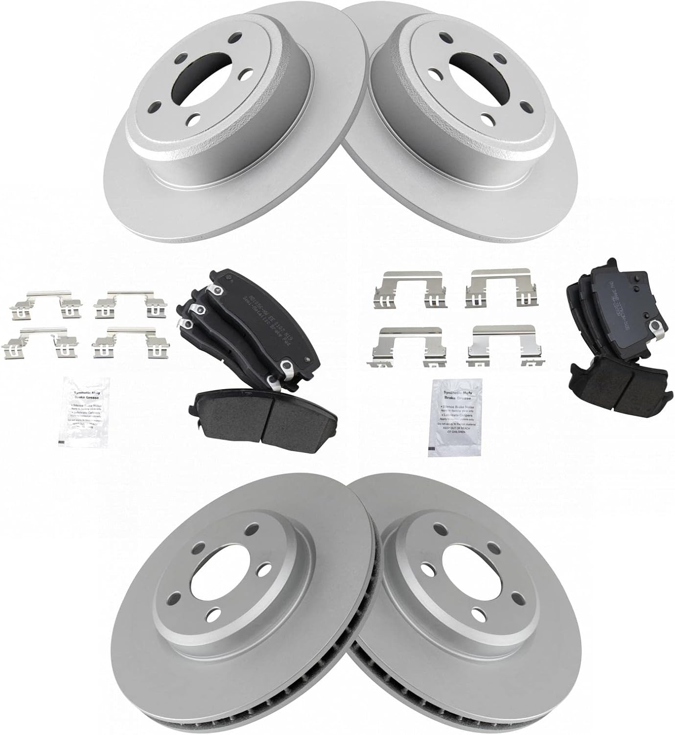 TRQ Brake Pad & Rotor Kit for Chrysler 300 and Dodge Charger