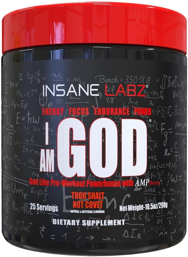 I am God Pre Workout Powder for Insane Energy and Endurance