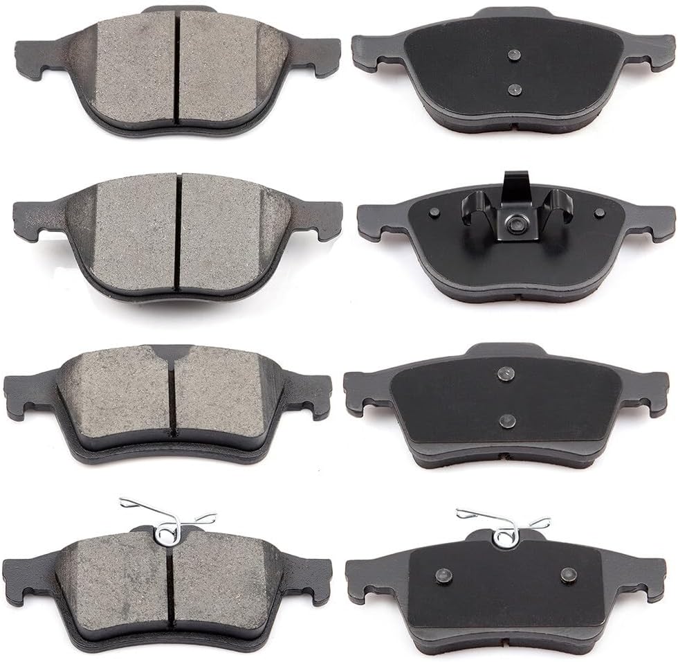 ECCPP Front & Rear Ceramic Disc Brake Pad Set for Ford Vehicles