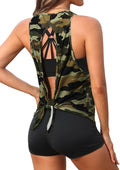 Tankini Swimsuit for Women 3 Piece Set - Sporty Open Back Fit