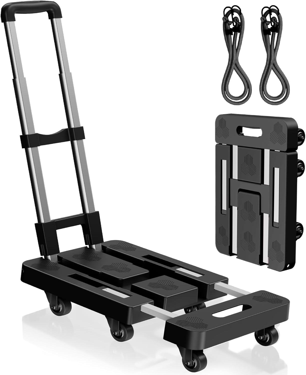 Folding Hand Truck with 500LB Capacity for Easy Transport