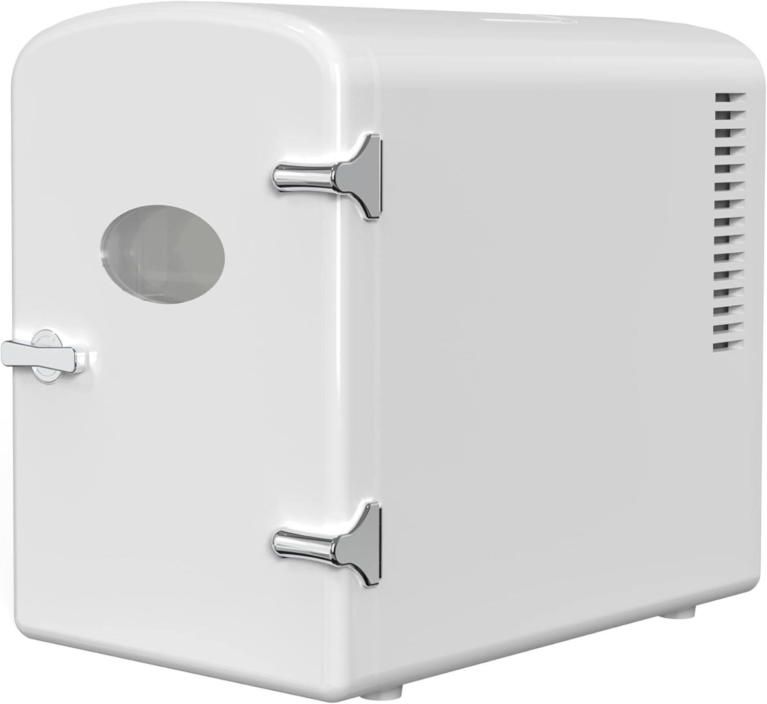 Compact Mini Fridge with Observation Window for Skincare & Beverages