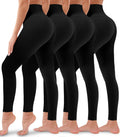 Bluemaple 4 Pack High Waisted Leggings - Butt Lift & Tummy Control!