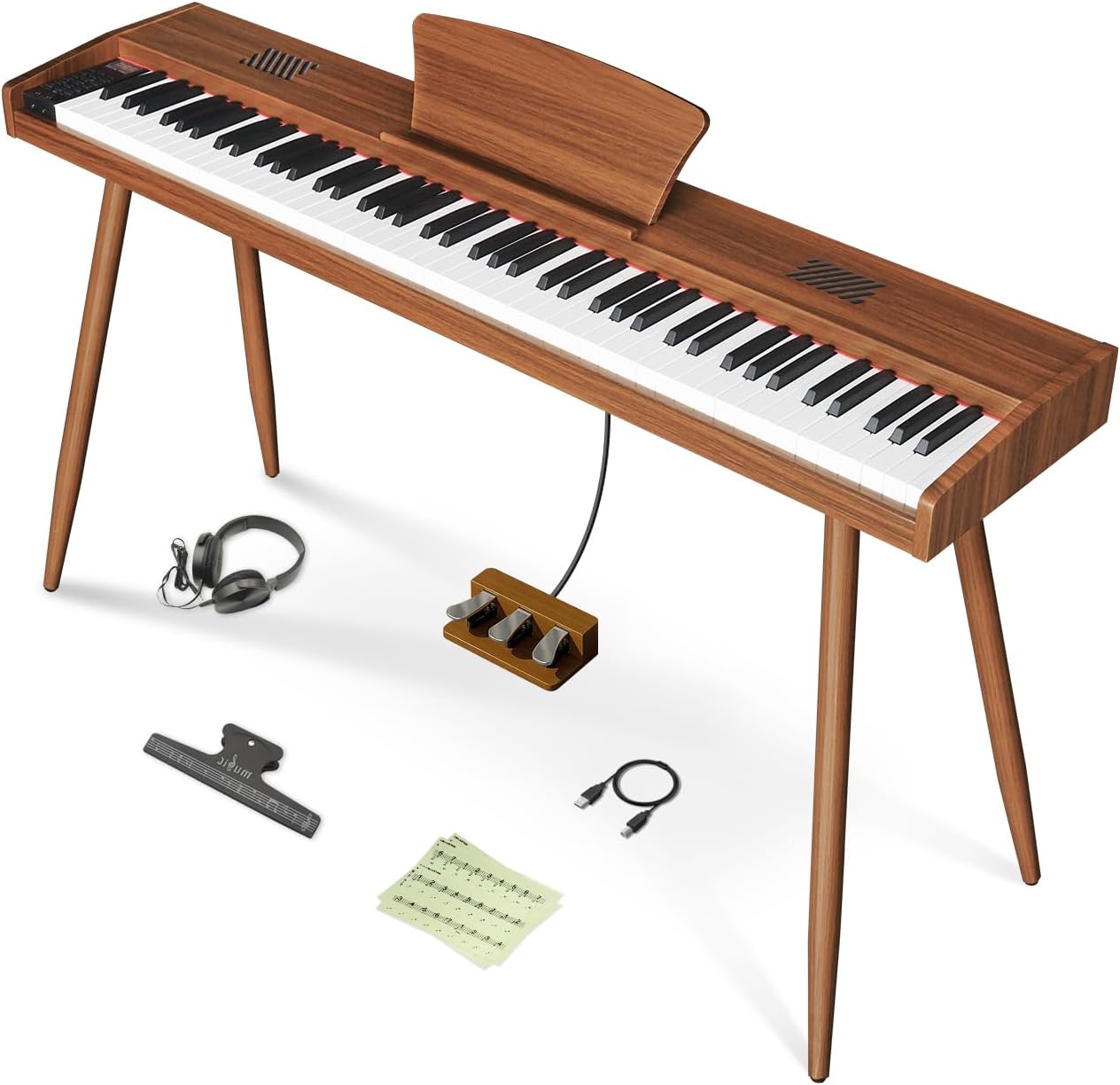 Longeye 88 Key Electric Piano with Triple Pedal