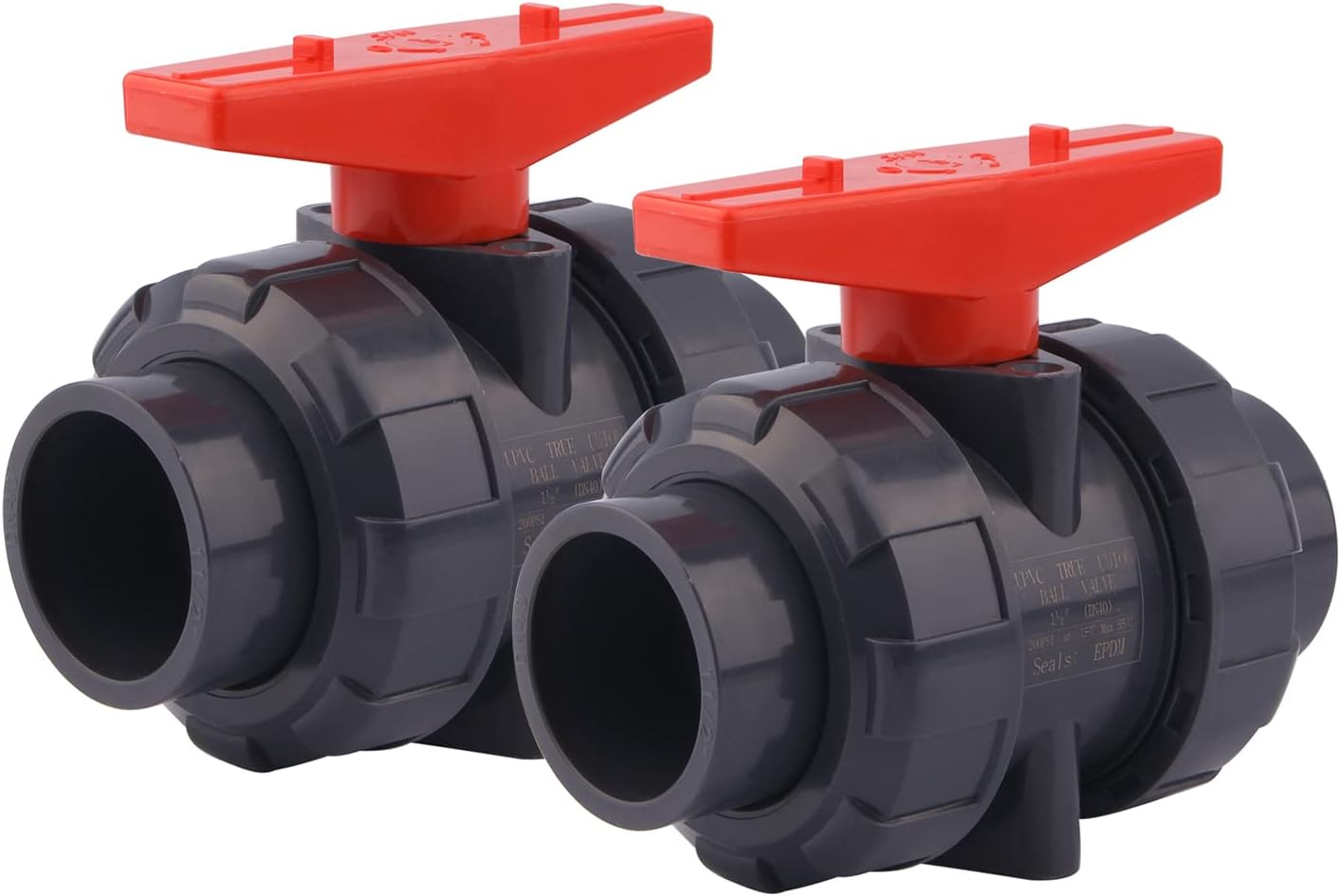 DERNORD 2 Pack PVC True Union Ball Valve for Superior Performance