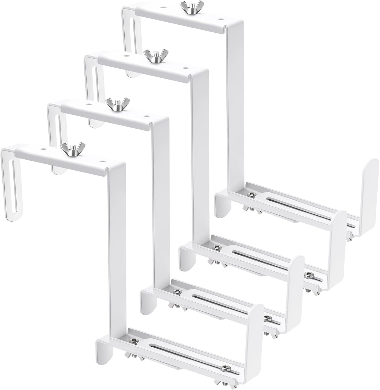 Adjustable Planter Box Bracket for Deck Railing and Balconies