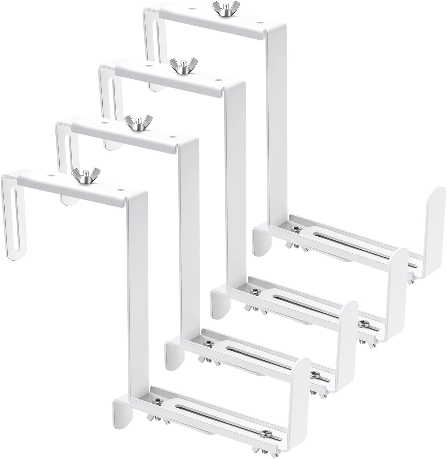 Adjustable Planter Box Bracket for Deck Railing and Balconies