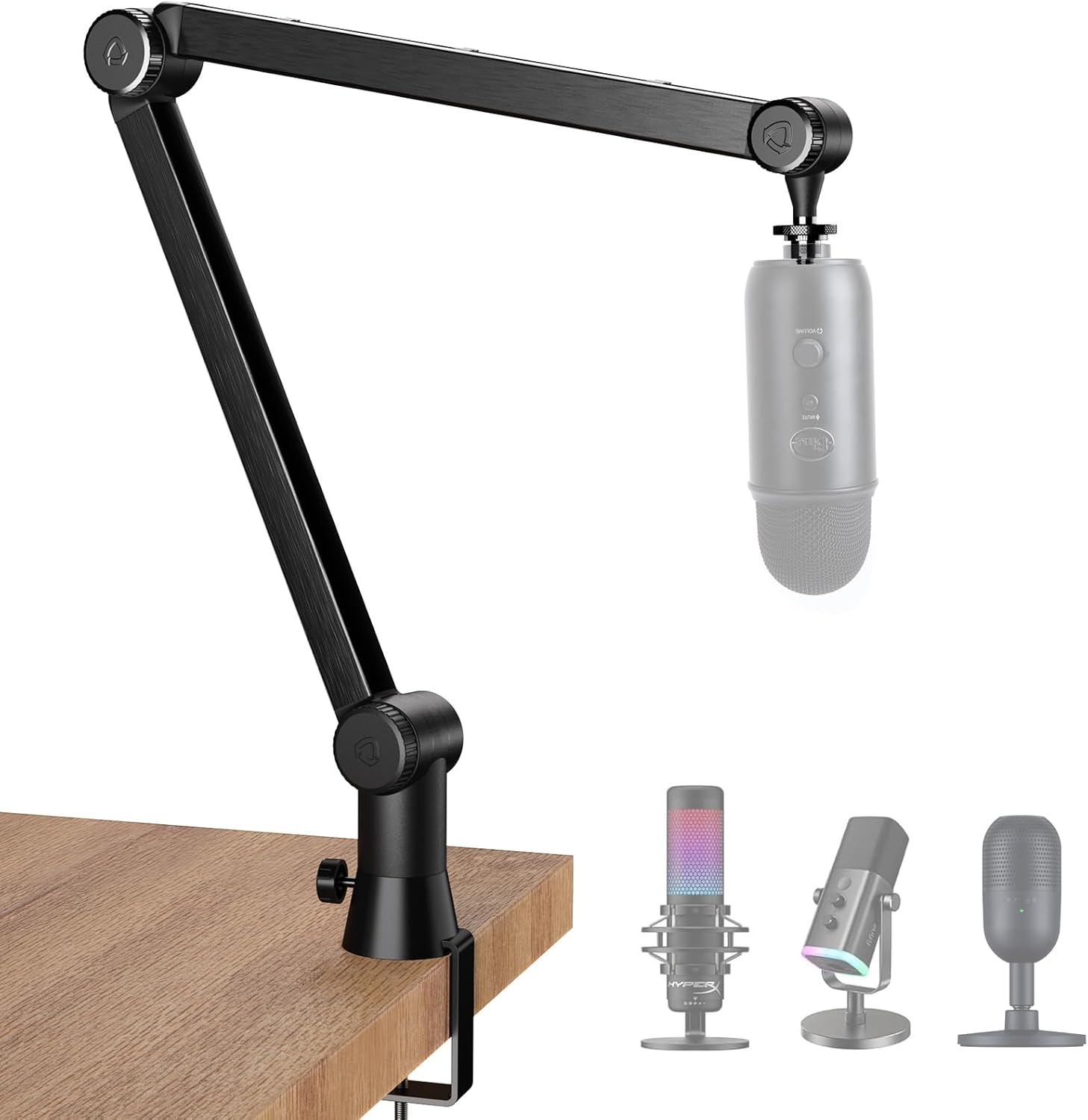 Blue Yeti Microphone Boom Arm with Heavy Duty Stability