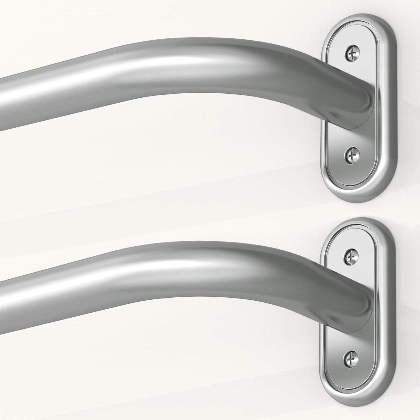 Heavy Duty Wrap Around Curtain Rods for Windows 28 to 48 Inch