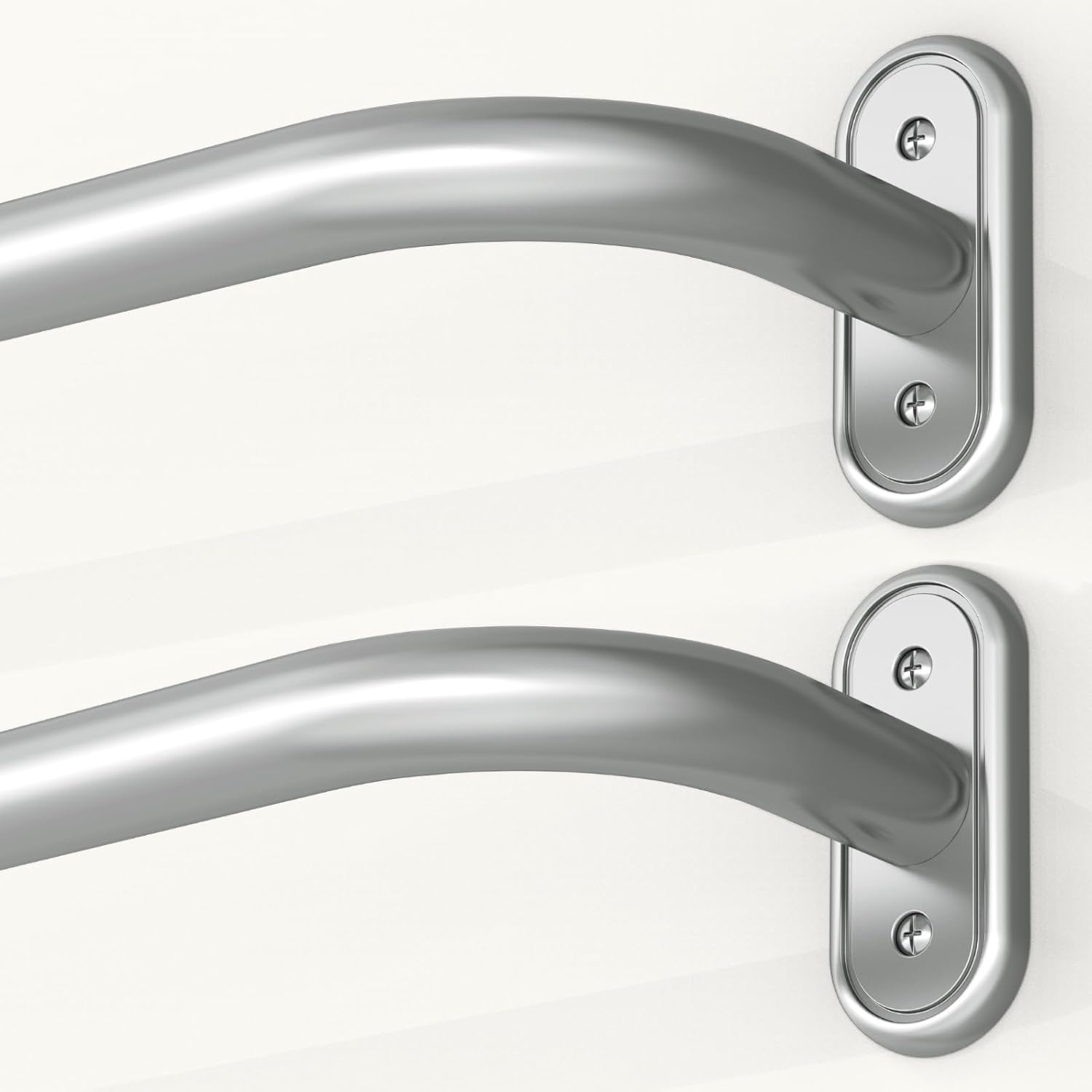 Heavy Duty Wrap Around Curtain Rods for Windows 28 to 48 Inch