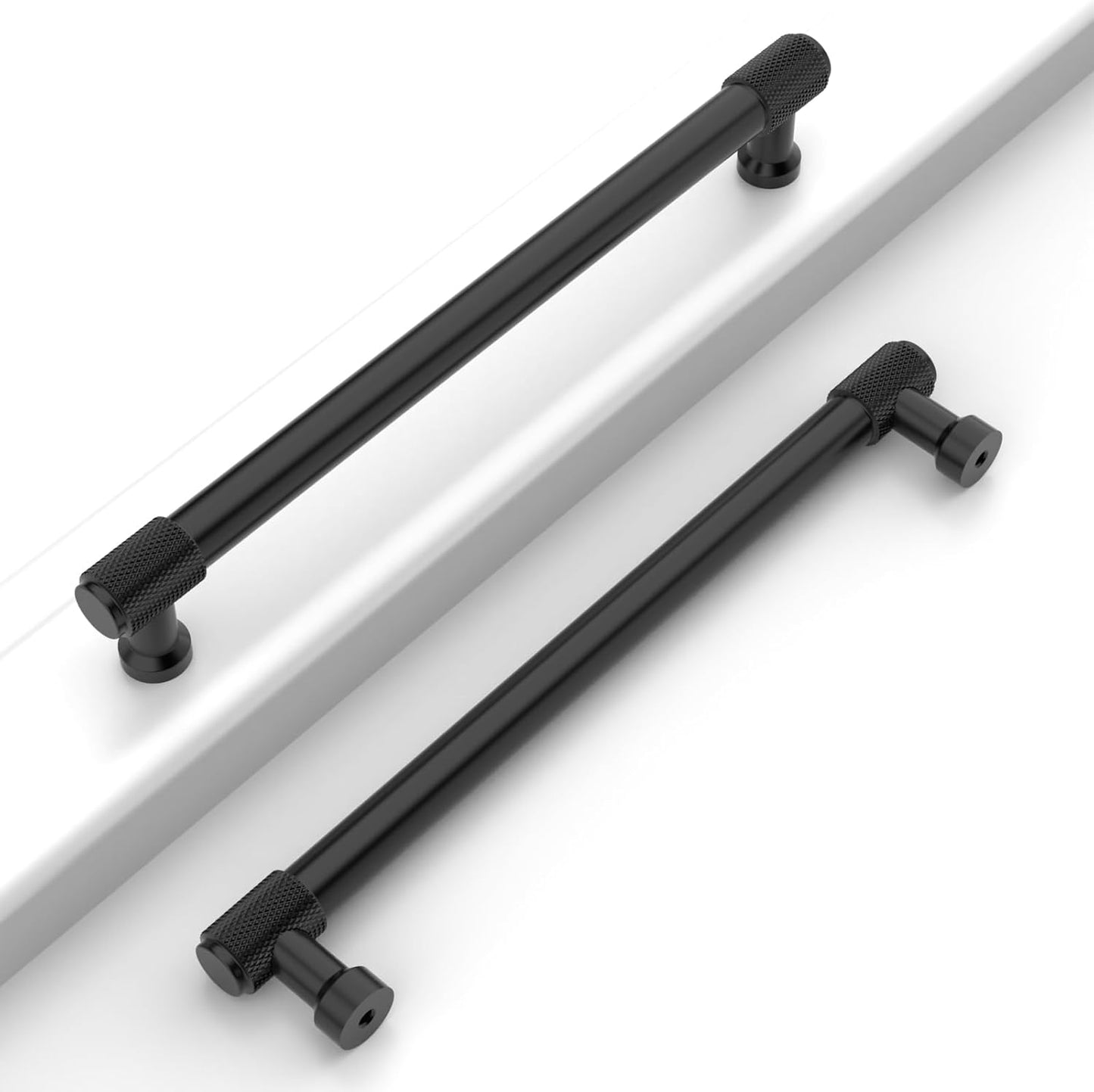 7 Inch Matte Black Cabinet Pulls for Kitchen and Furniture