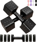 Adjustable Dumbbell Set for Women Men 16LB 20LB - Compact Home Workout