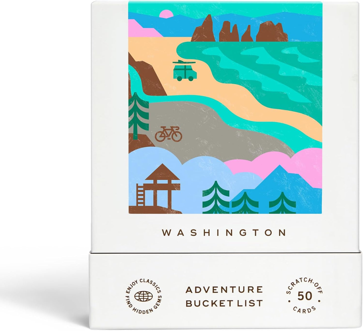 Washington Adventure Bucket List: 50 Scratch-Off Cards for Fun
