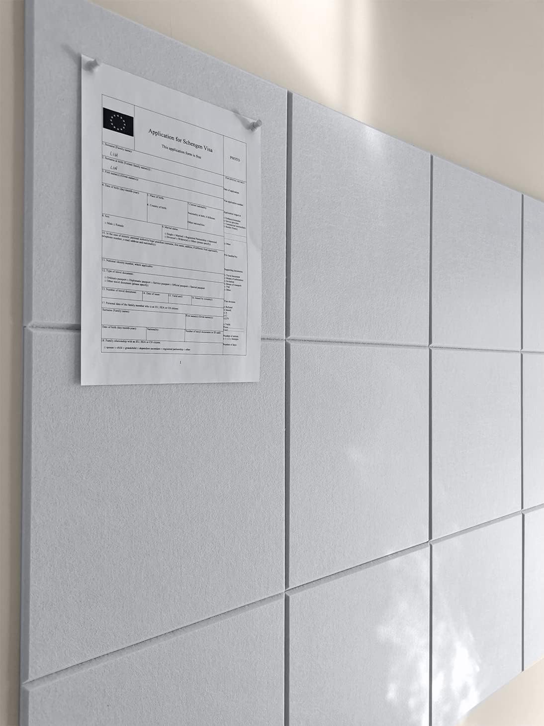 Felt Wall Tiles - Modern Bulletin Board Alternative for Any Space