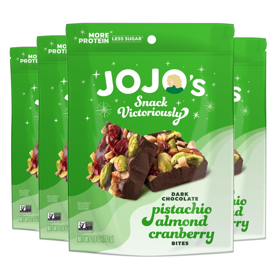 JOJO's Dark Chocolate Pistachio Almond Cranberry Healthy Snack