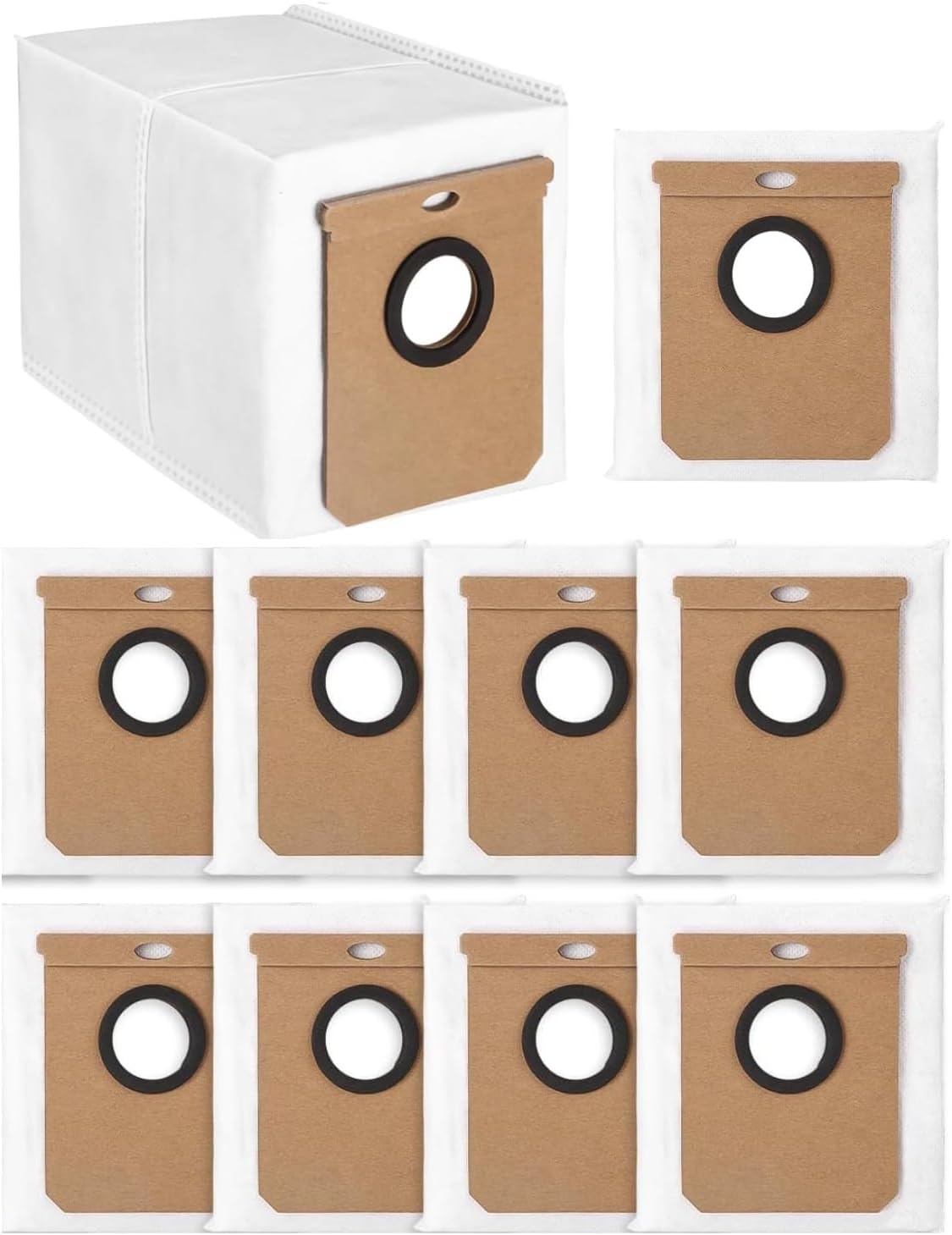 10 Pack Large Vacuum Dust Bags for Self-Emptying Dock Hoxxu