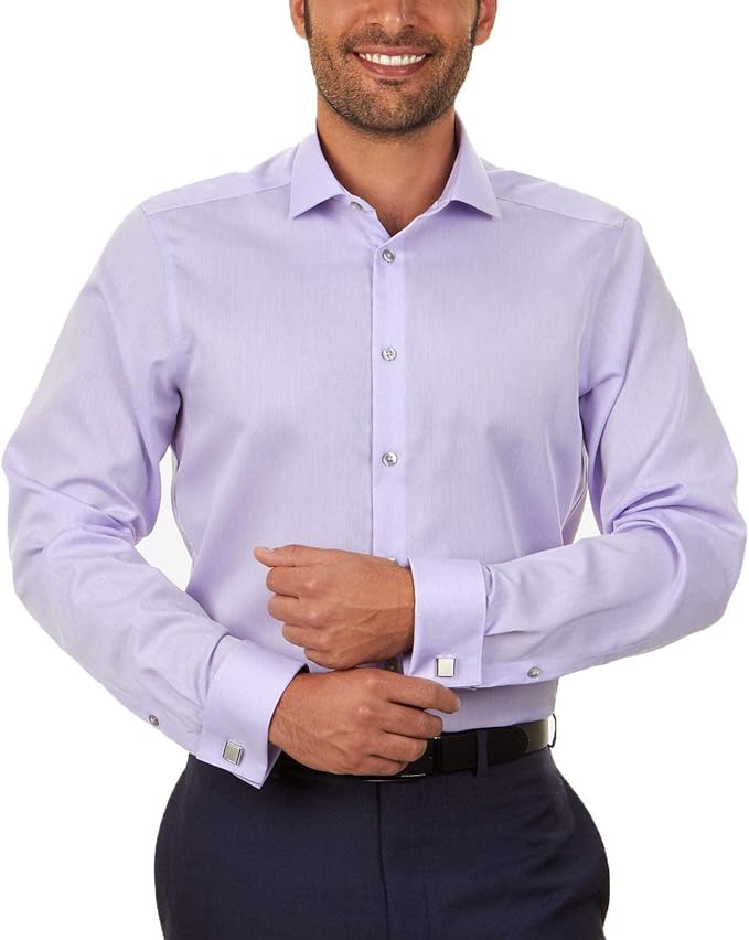 Calvin Klein Men's Slim Fit Non Iron Herringbone Dress Shirt Review
