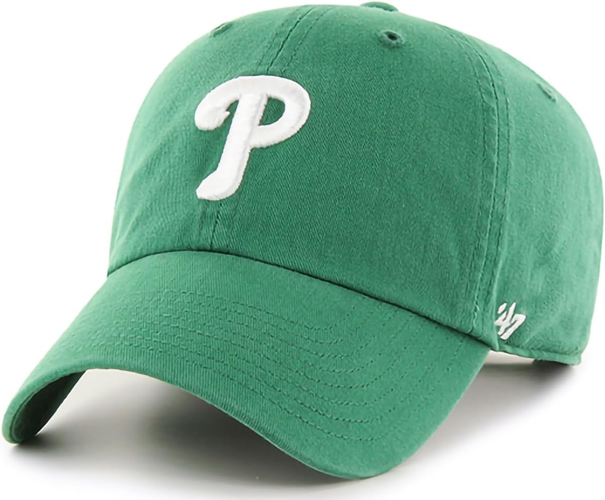 47 MLB Kelly Green Primary Logo Adjustable Strap Hat for Fans