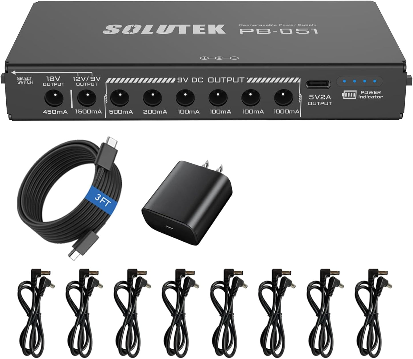 Rechargeable Guitar Pedal Power Supply for All Your Needs