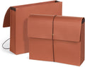 Blue Summit Accordion File Wallet with Flap and Cord Closure - 10 Pack