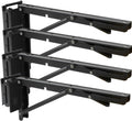 12 Inch Double Fittings E Track Shelf Bracket - Stable Foldable 4 Pack