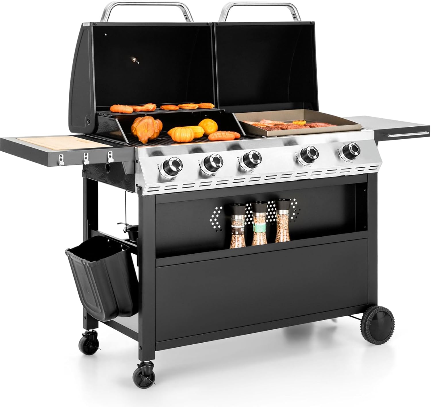 Sophia & William Propane Gas Grill and Griddle Combo for BBQ