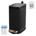 Small Dog Poop Trash Can Outside Soft Close Odor Filter & Step Pedal