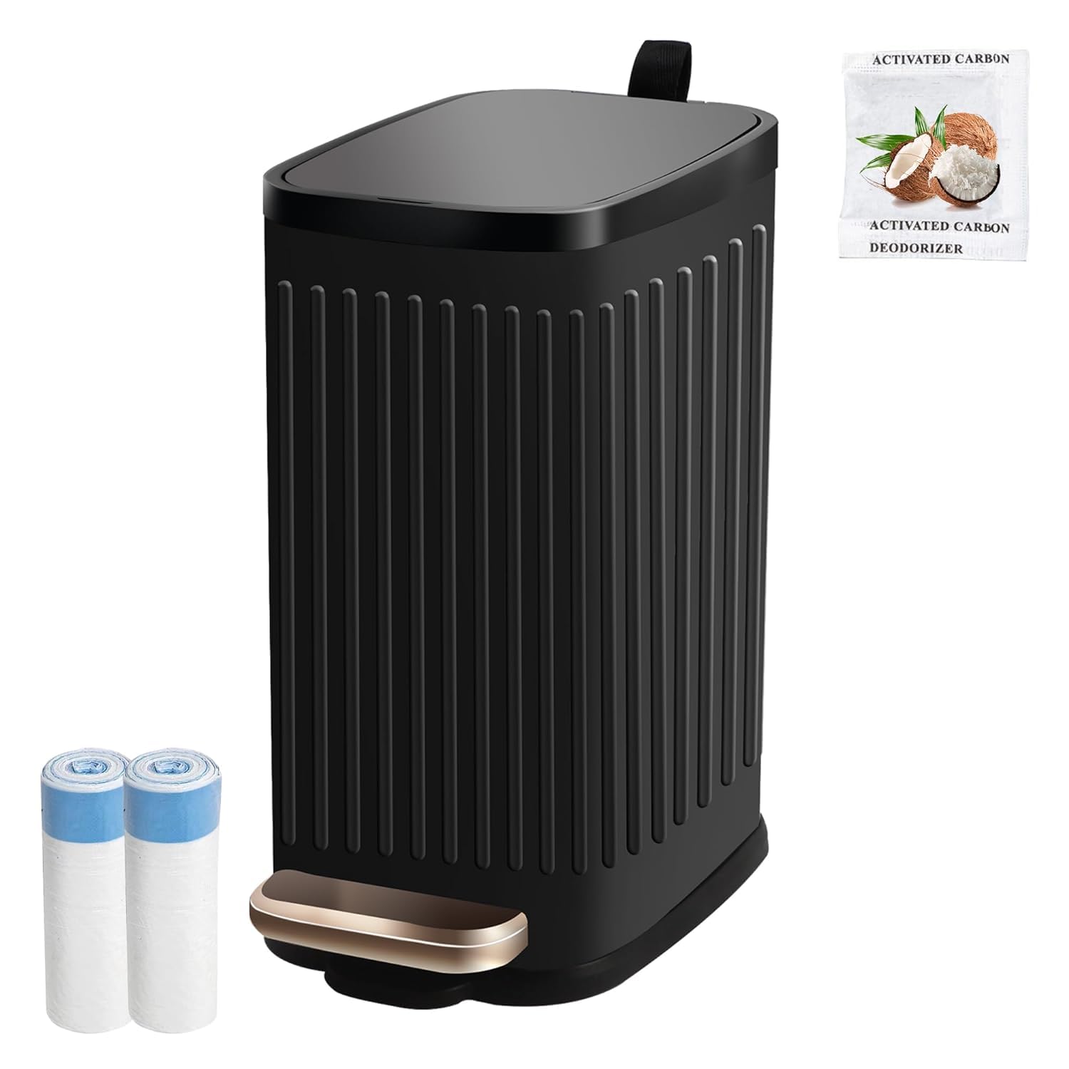 Small Dog Poop Trash Can with Soft Close and Odor Filter