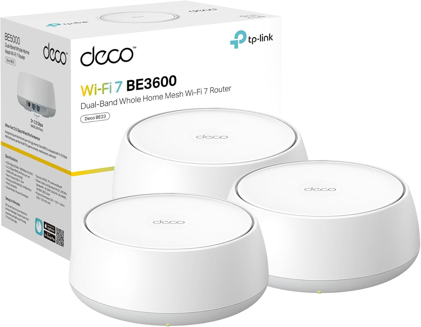 TP-Link Deco BE23 WiFi 7 Mesh System for Seamless Connectivity