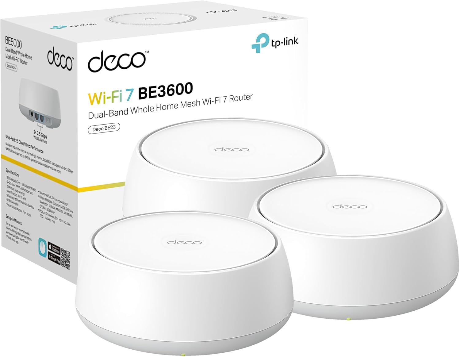 TP-Link Deco BE23 WiFi 7 Mesh System for Seamless Connectivity