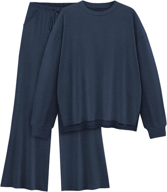 Womens Lounge Set 2025 Fall Cozy 2 Piece Outfits for Comfort
