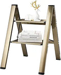 HBTower 2 Step Ladder Aluminum Folding Step Stool - Sturdy 330 lb