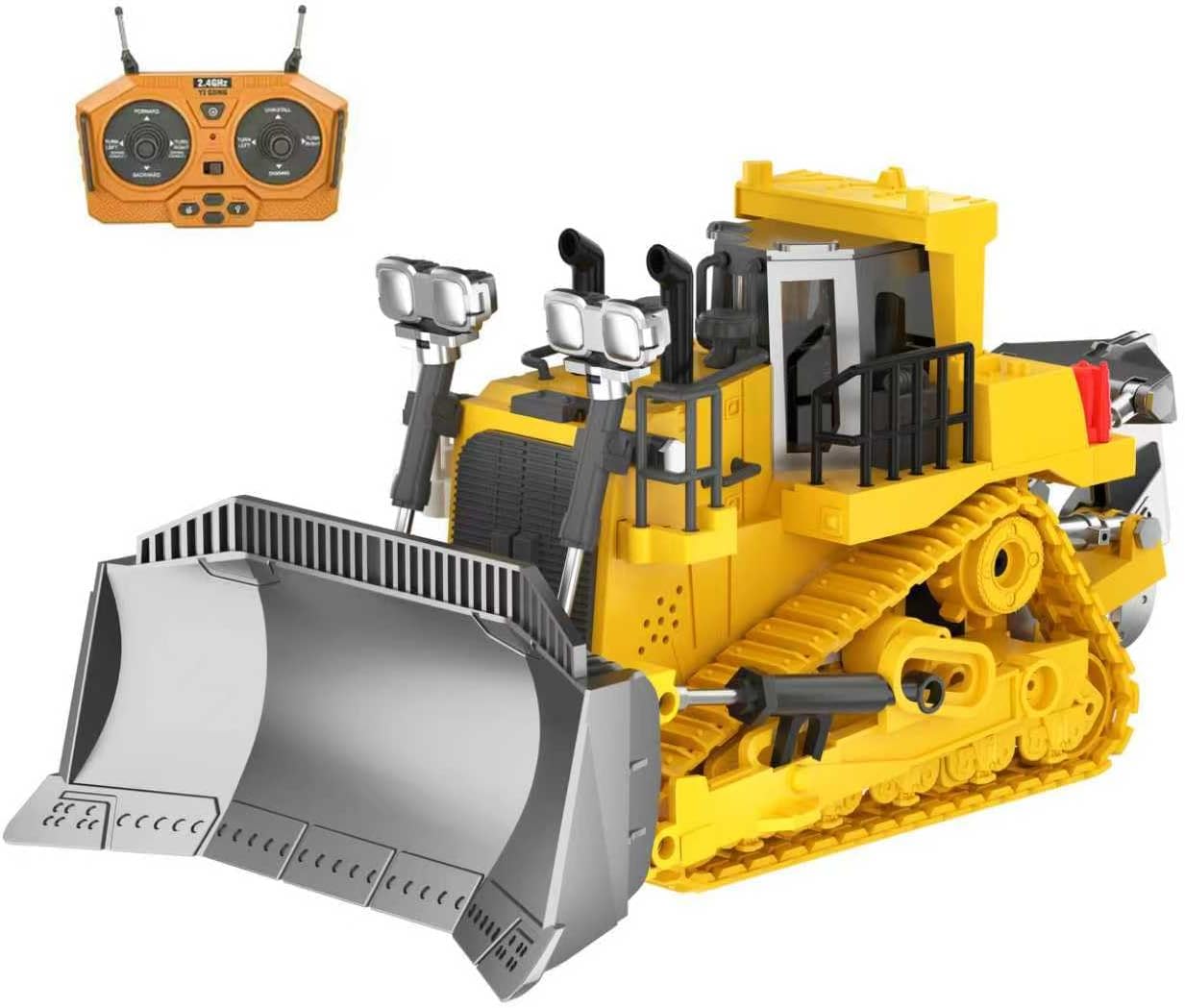 Remote Control Bulldozer RC 1/16 Fully Functional Toy for Kids