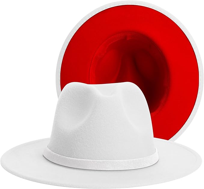 SAJUZEN Wide Brim Fedora Hats for Women and Men - Stylish Accessory