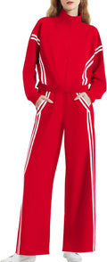 Casly Lamiit Women's 2 Piece Lounge Zip Up Sweat Set - Lightweight cap