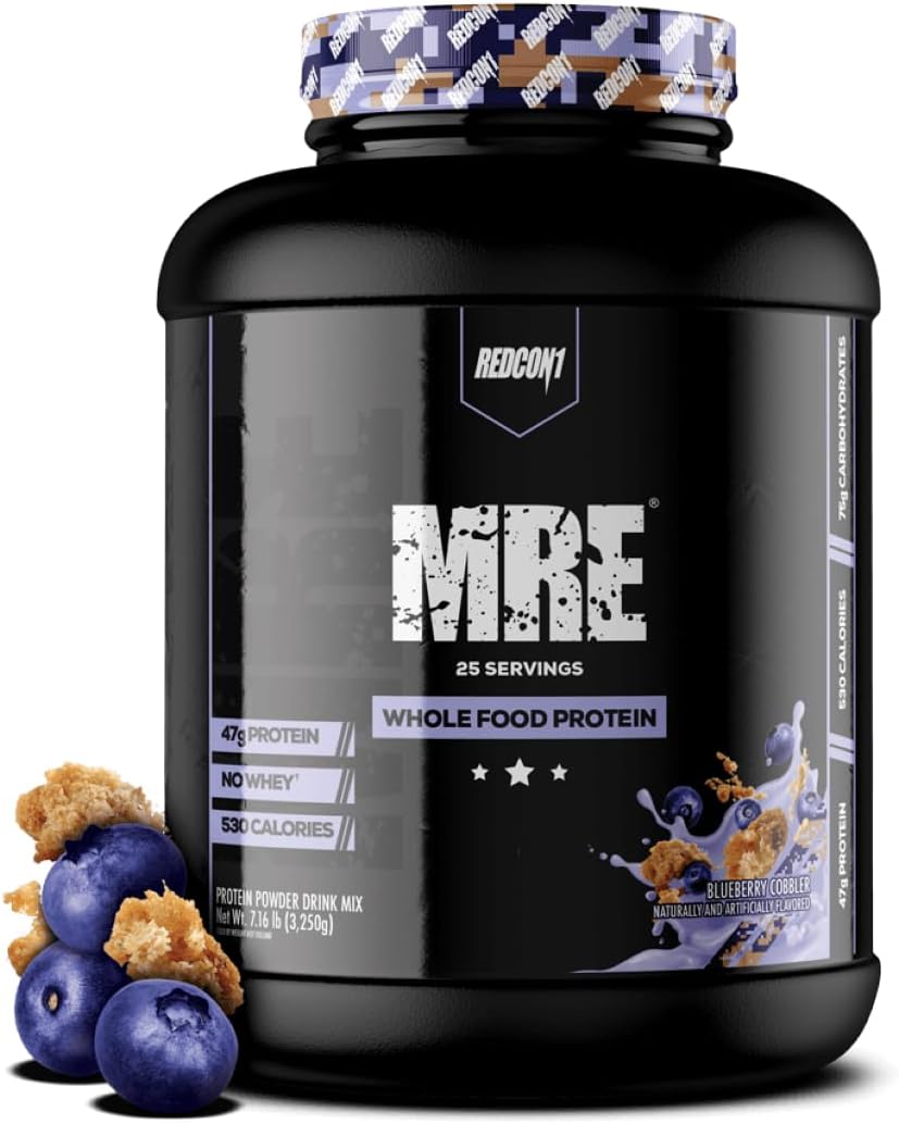 REDCON1 MRE Protein Powder - Blueberry Cobbler Meal Replacement
