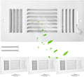Wesiti 4 Pcs 10 x 4 in Ceiling Vent Covers - Adjustable Airflow