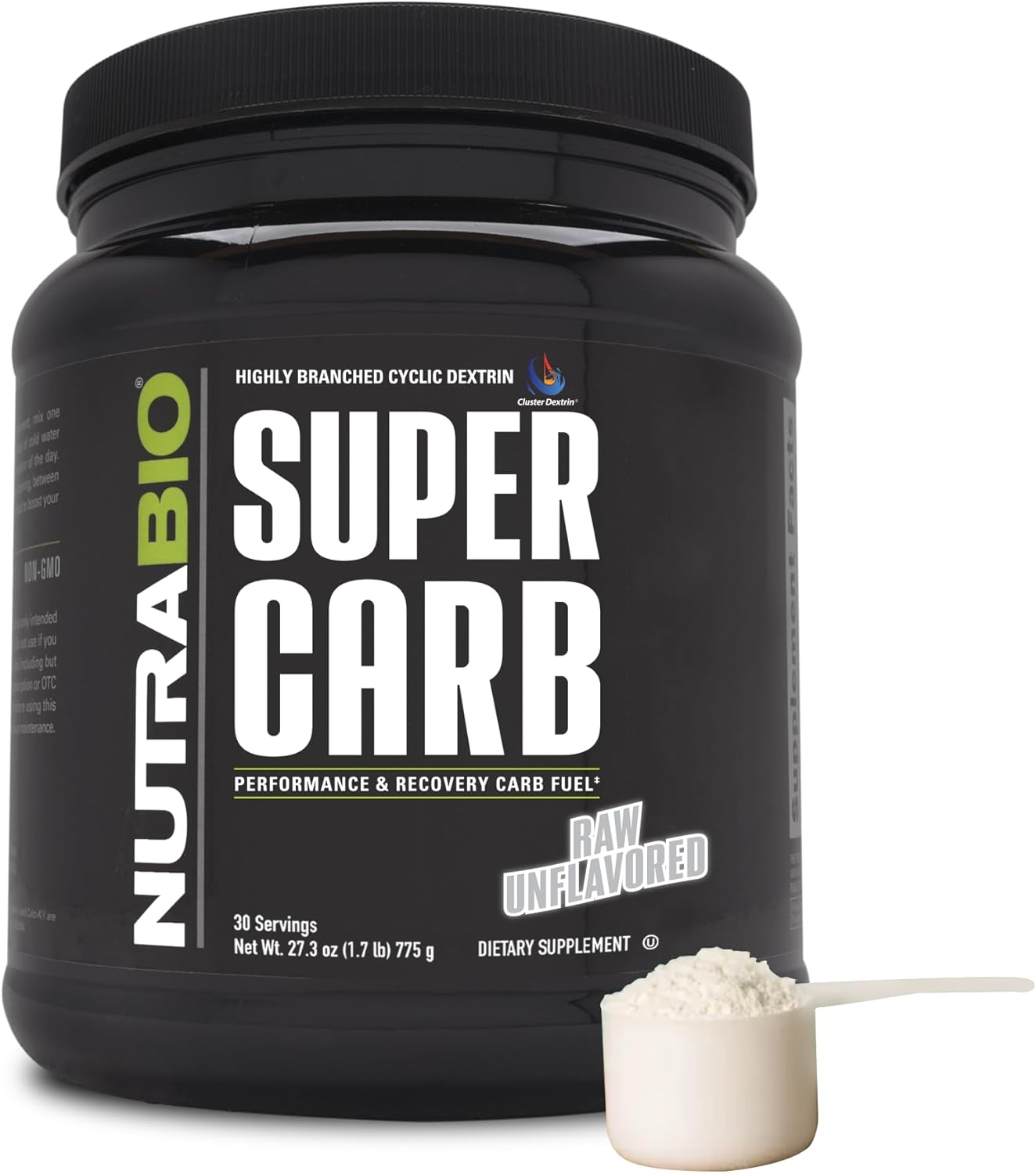 NutraBio Super Carb Powder for Workout Fuel and Recovery