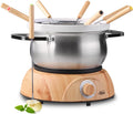 Electric Swiss Fondue Set 1500W - Fast Heating, Temp Control