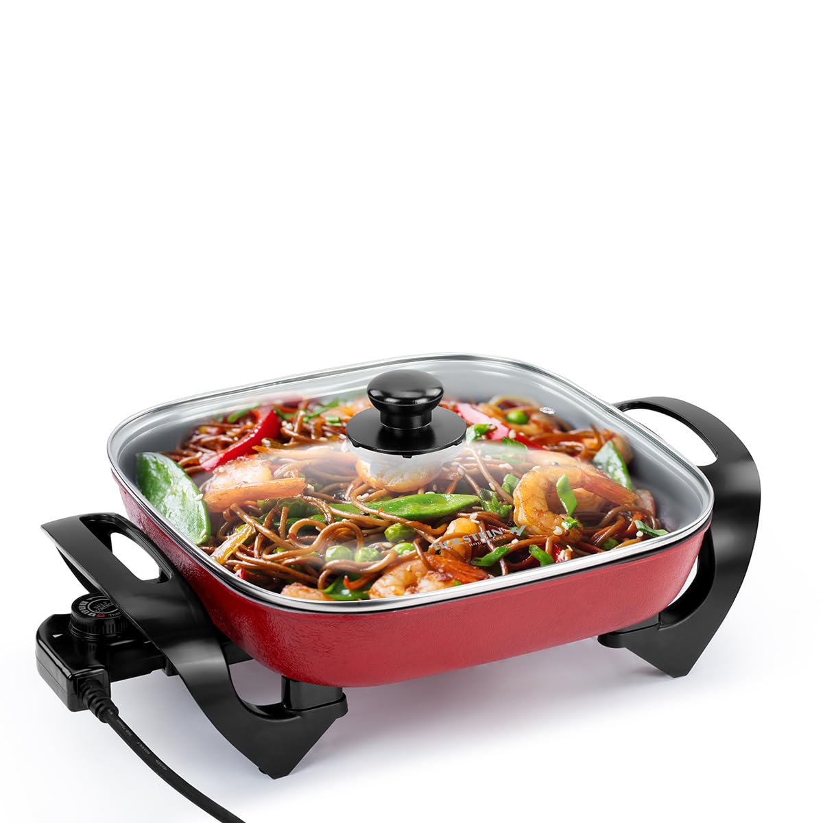 Holstein Housewares 12-Inch Electric Skillet for Easy Cooking