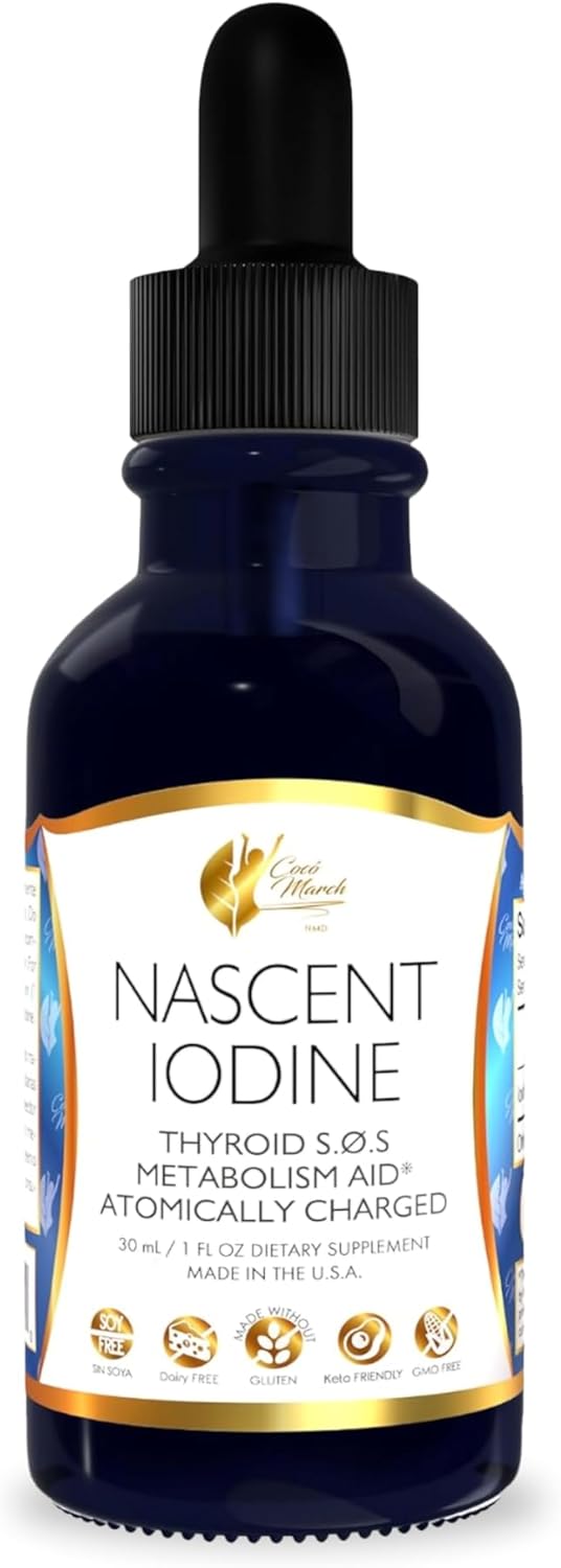 Coco March N.M.D Nascent-Magnetized Iodine for Thyroid Support