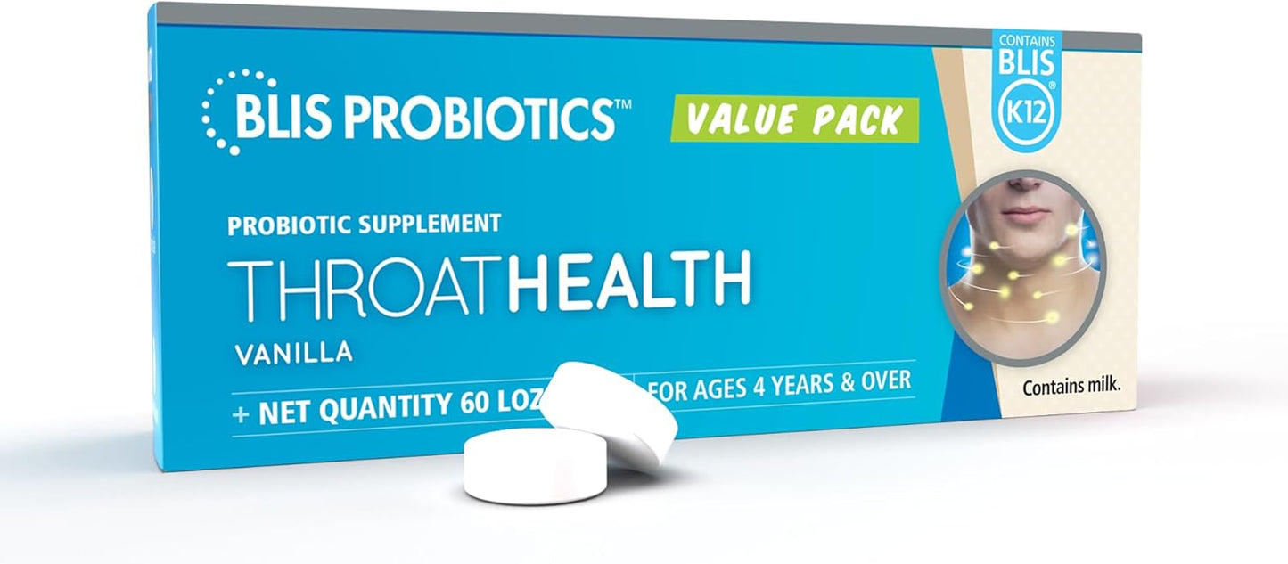BLIS ThroatHealth Oral Probiotics K12 for Immune Support