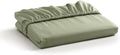 Linen Home 100% Cotton Percale King Fitted Sheet, Sage - Crisp Hotel