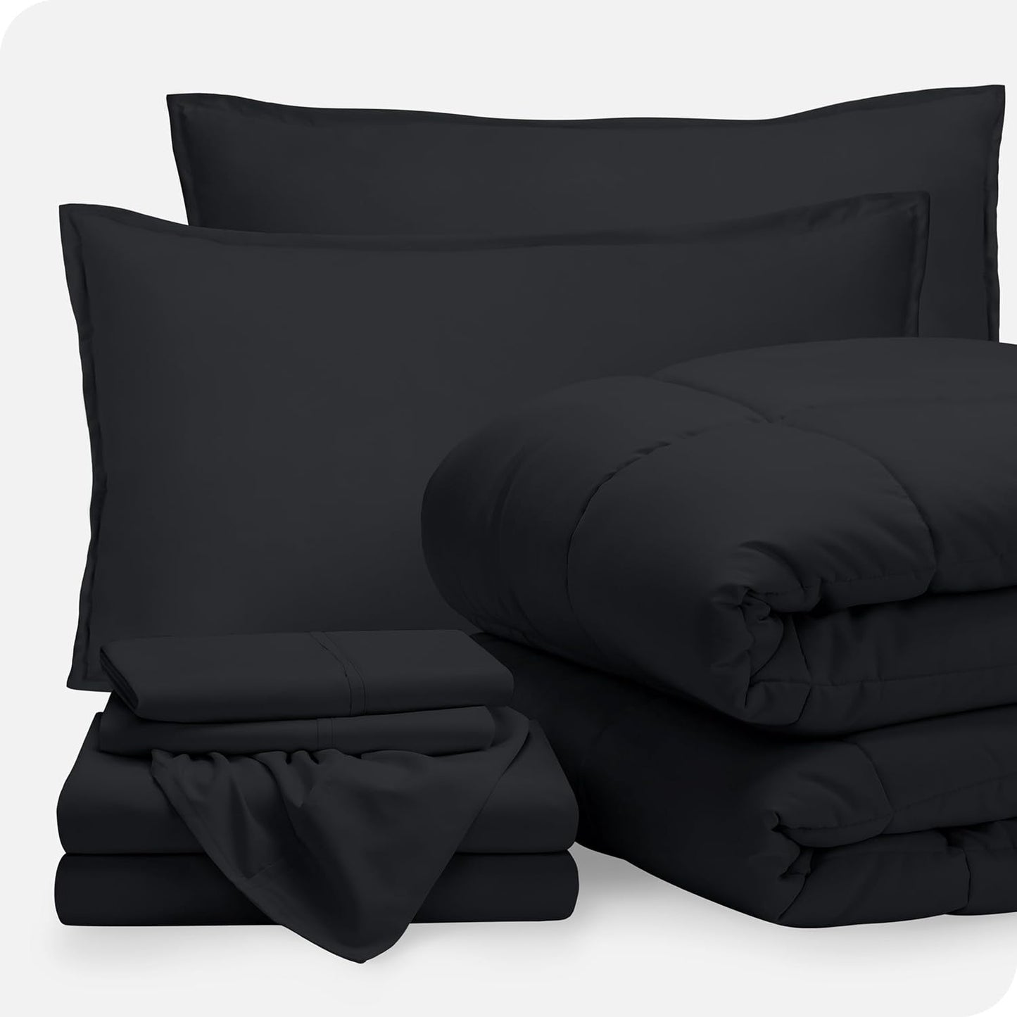 Bare Home Bed-in-A-Bag 7 Piece Comforter Set for Cal King