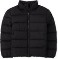 Boys Medium Weight Puffer Jacket - Warm, Wind and Water Resistant
