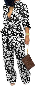 SxClub Jumpsuit for Women Elegant Long Pants Jumpsuit - Flattering Fit