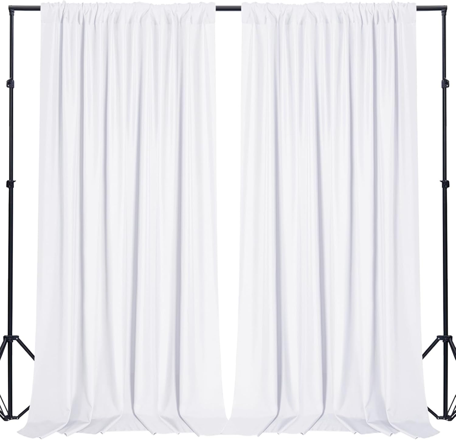 White Polyester Backdrop Set - Perfect for Stunning Photos!