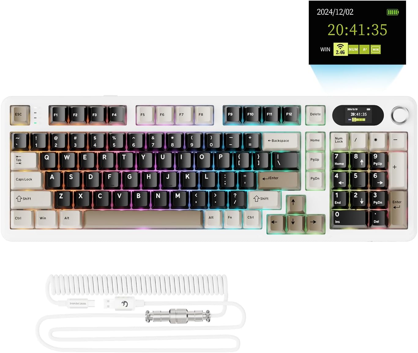 ATTACK SHARK X98PRO Wireless Mechanical Keyboard with TFT Screen