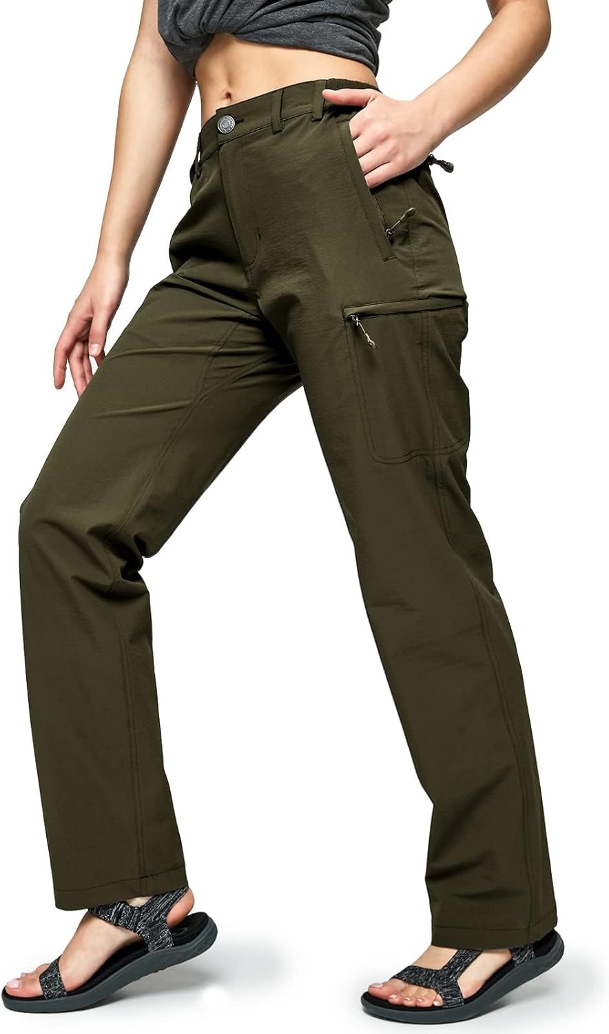 MIER Women's Quick Dry Cargo Pants for Hiking and Outdoor Use