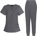Stylish VIAOLI Scrubs for Women Featuring V-Neck and Joggers